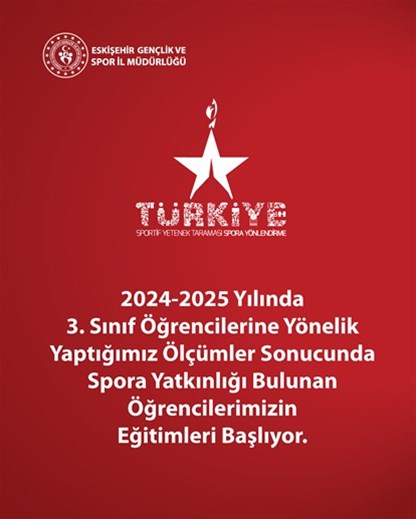 TÜRKİYE SPORTİF YETENEK TARAMASI VE SPORA YÖNLENDİRME PROGRAMI